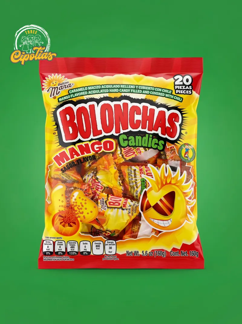 Dulces Mara Bolonchas Mango Chili 20 Pieces