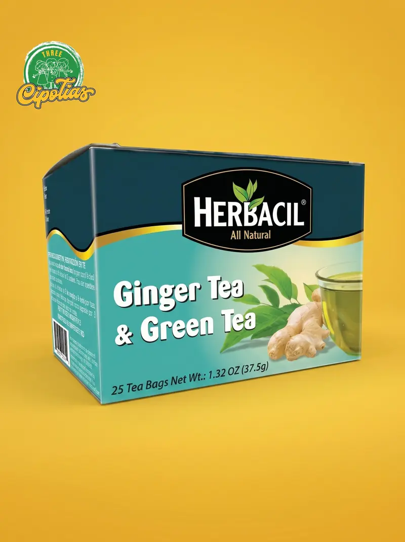 Herbacil Ginger Green Tea 25ct