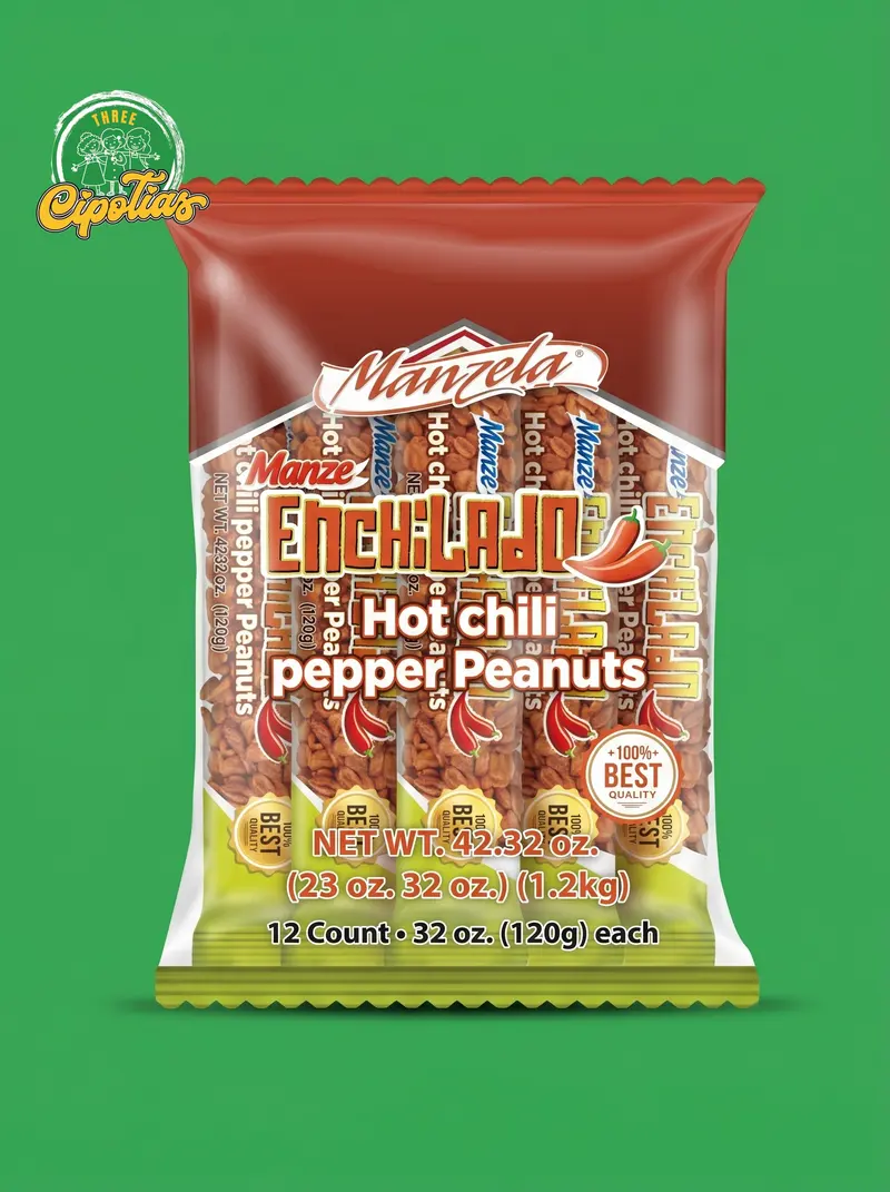 Manzela Enchilado Hot Chili Peanuts