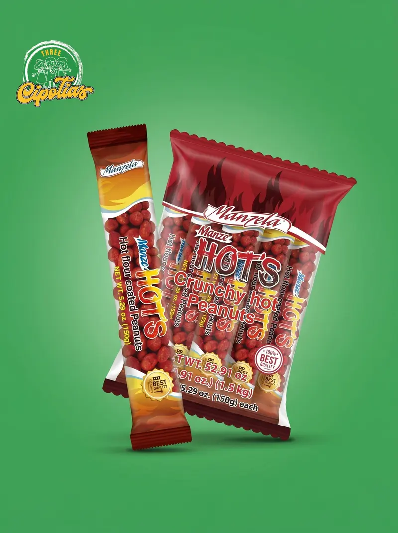 Manzela Hots Crunchy Peanuts