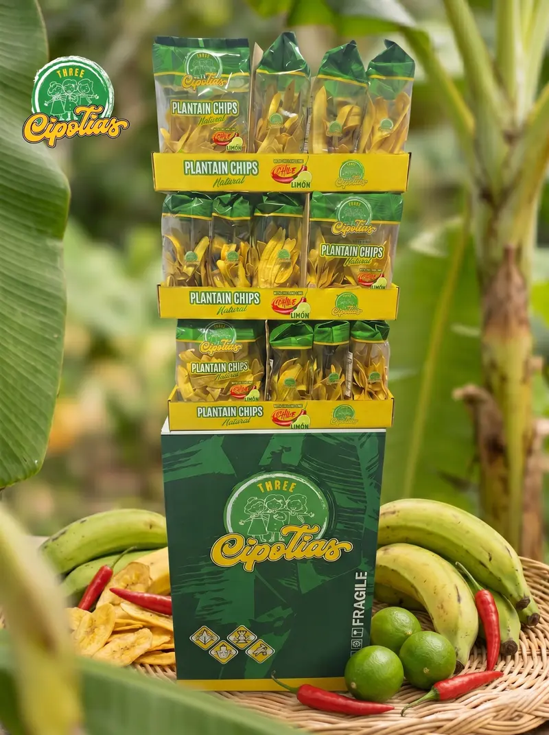 Plantain Chips Chili Lime Shipper Display